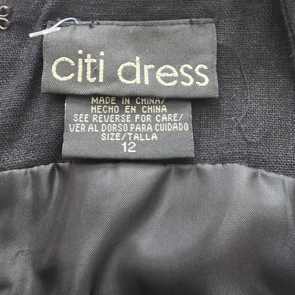 Black Linen Floral Embroidery Maxi Dress Size 12 - Picture 4 of 11